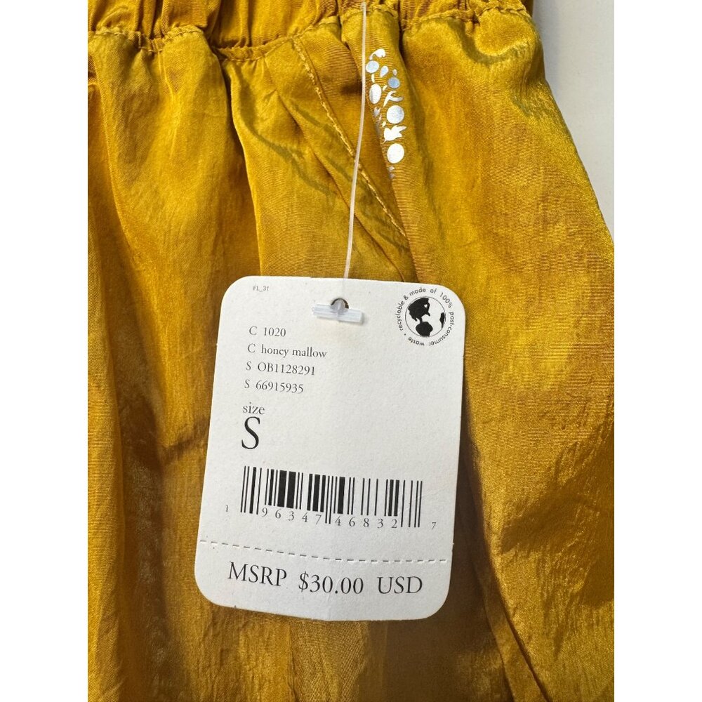Free People Movement size Small Honey Mallow NWT Gold Lined $30 - Picture 5 of 11